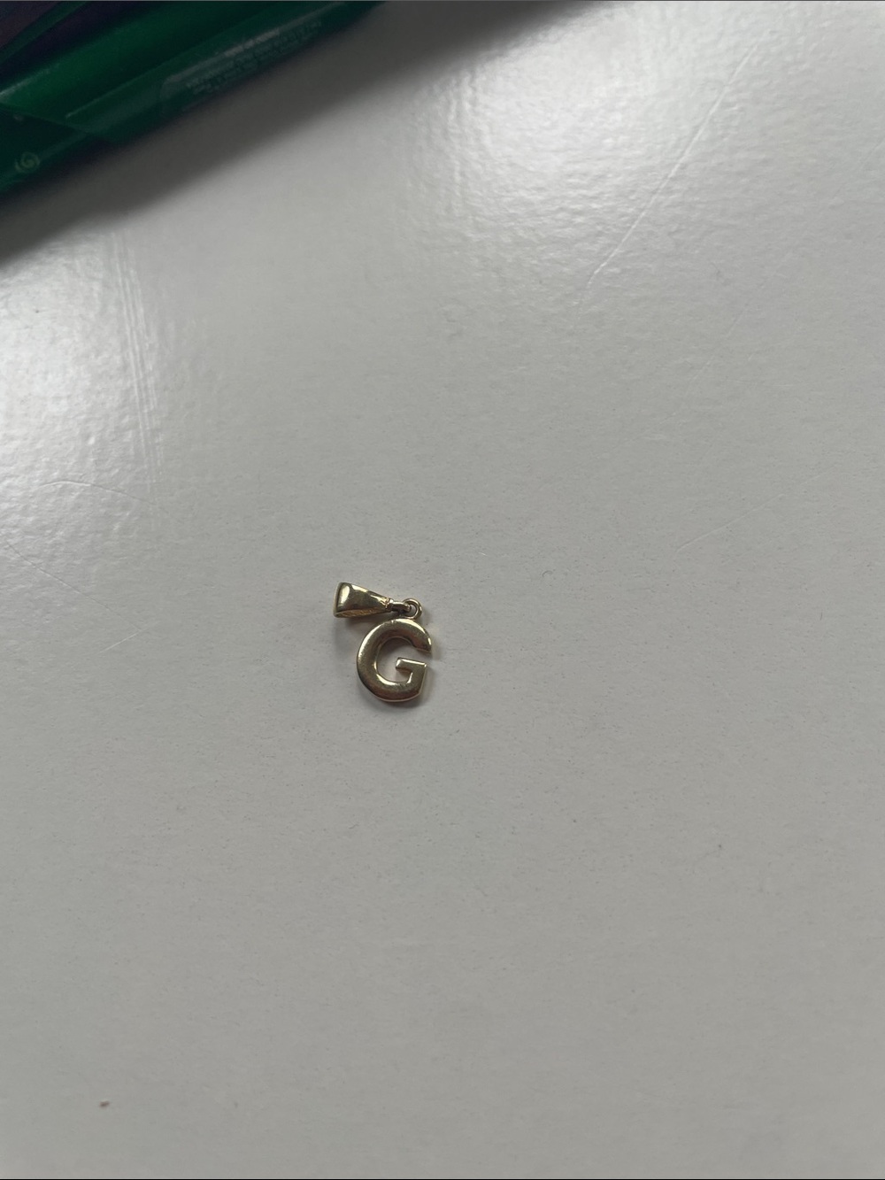 10K Gold Letter G Pendant Charm - Women Accessories